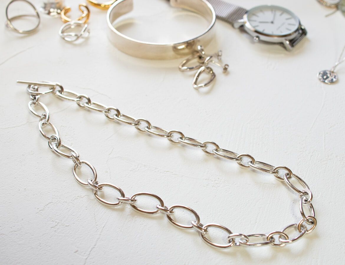 Silver925 Chunky Chain Choker CARCHE