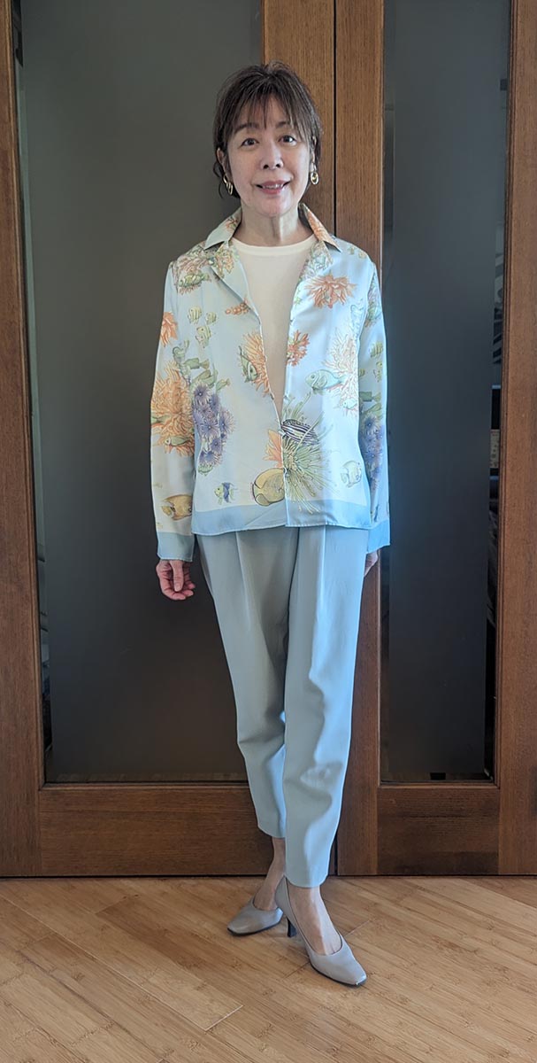 フェラガモのシャツをプラス