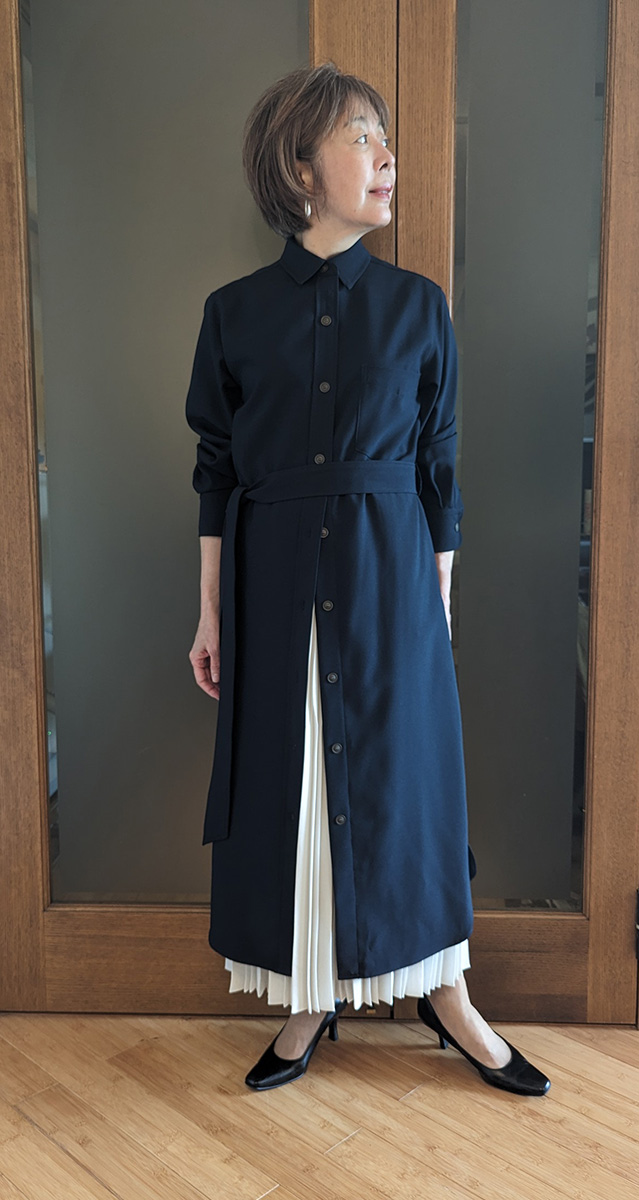 プリーツスカート85cm丈をプラス