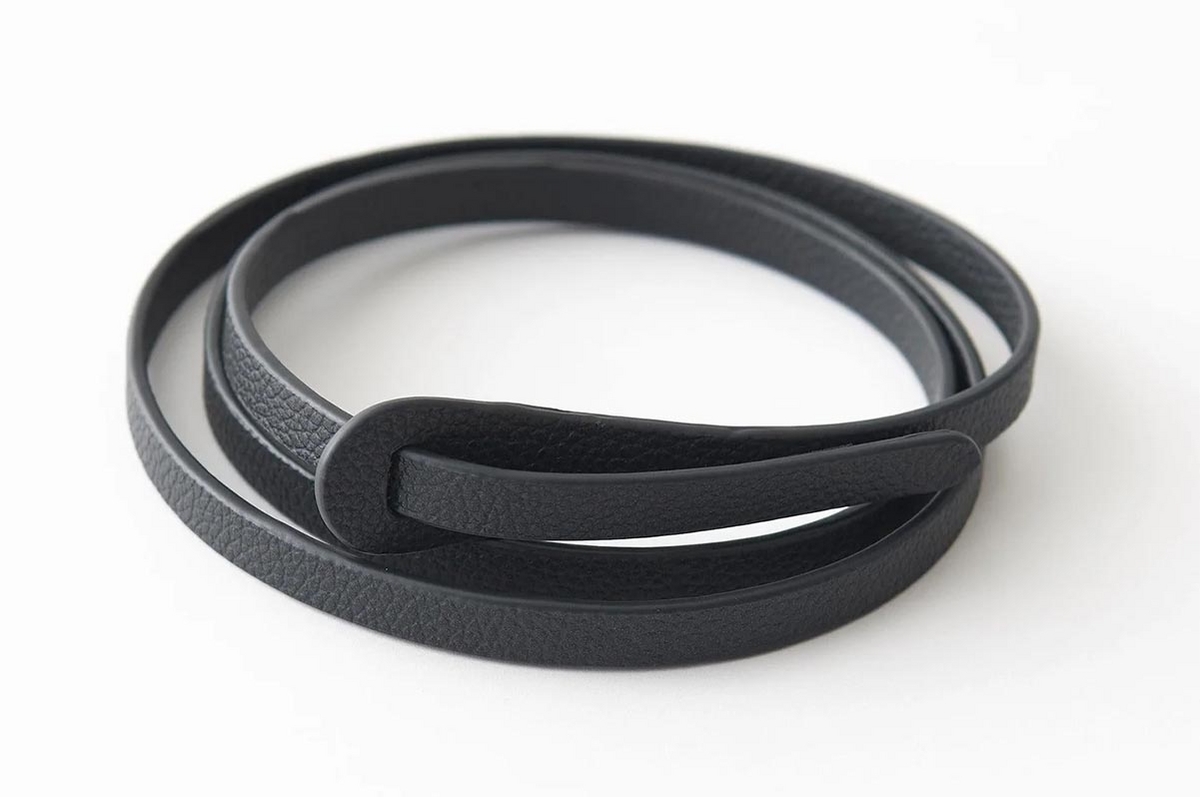 ヴィーガンレザー細ベルト