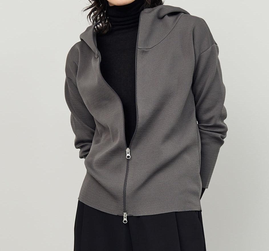 ミラノリブニットパーカー  