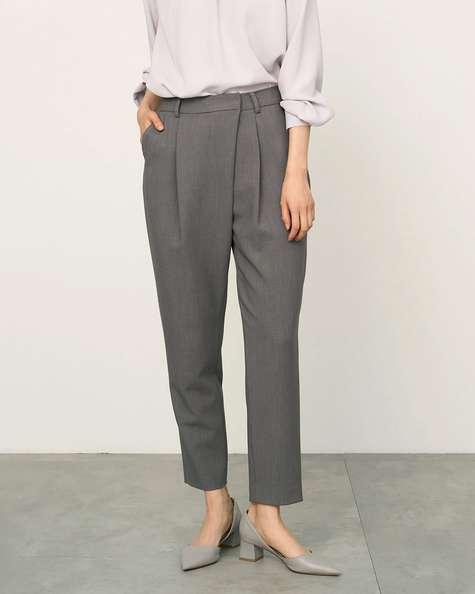 ウールライクタックパンツ