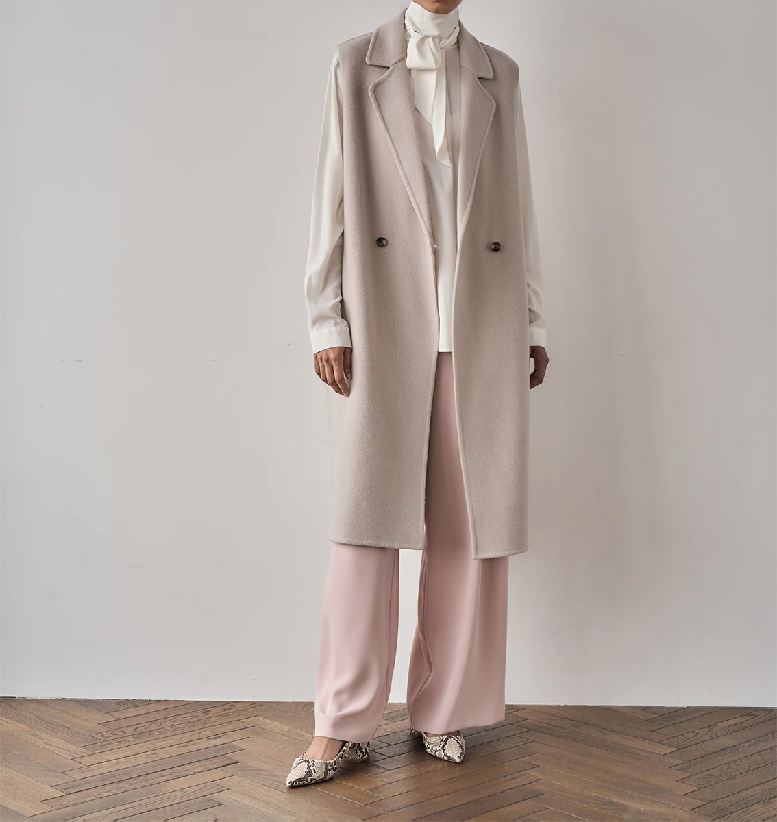 ウールリバーロングジレ