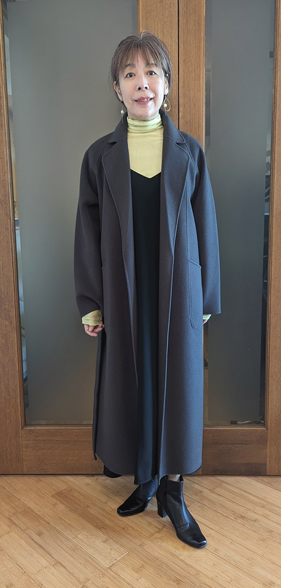 鎌倉シャツ　ウール　カシミヤ　ポンチョ　マント　コート　グレー　Ｆ　フード 鎌倉シャツウールカシミヤポンチョマントコートグレーFフード