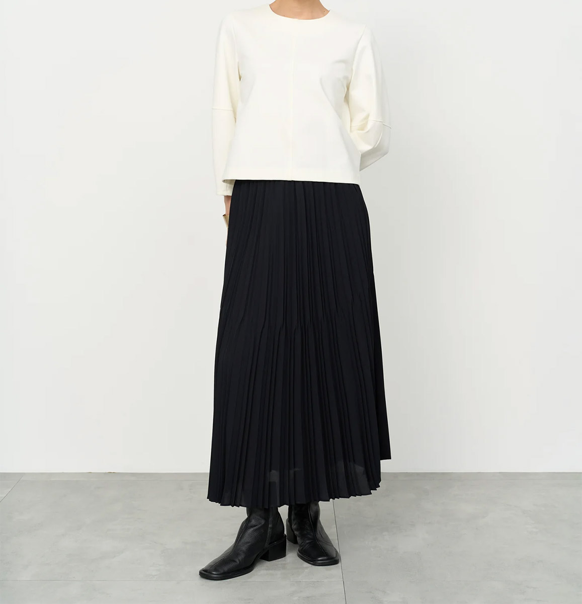 プリーツスカート85㎝丈 ブラック