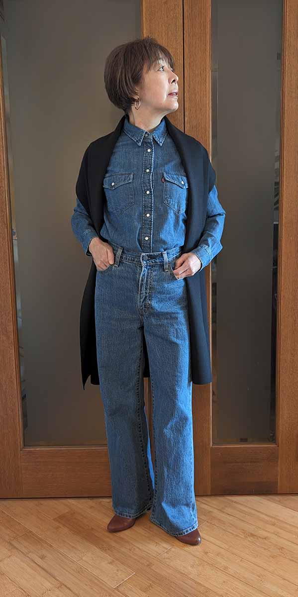 上下デニムとコーデ