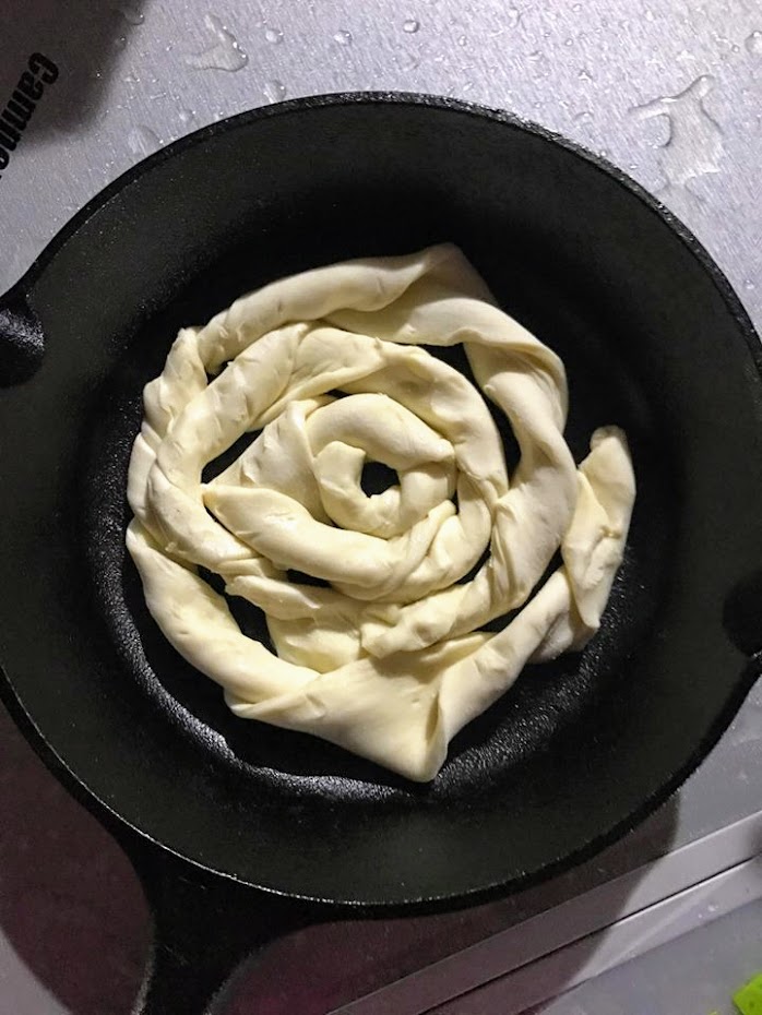 スキレットでアップルパイ Byつじまい 山ごはん 山カフェ おとな女子登山部