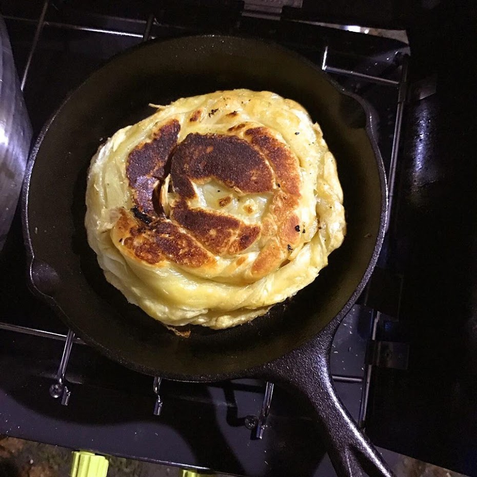 スキレットでアップルパイ Byつじまい 山ごはん 山カフェ おとな女子登山部