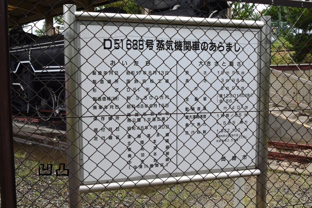 岡崎市南公園の保存車両 - 凹凸プラ陳列館