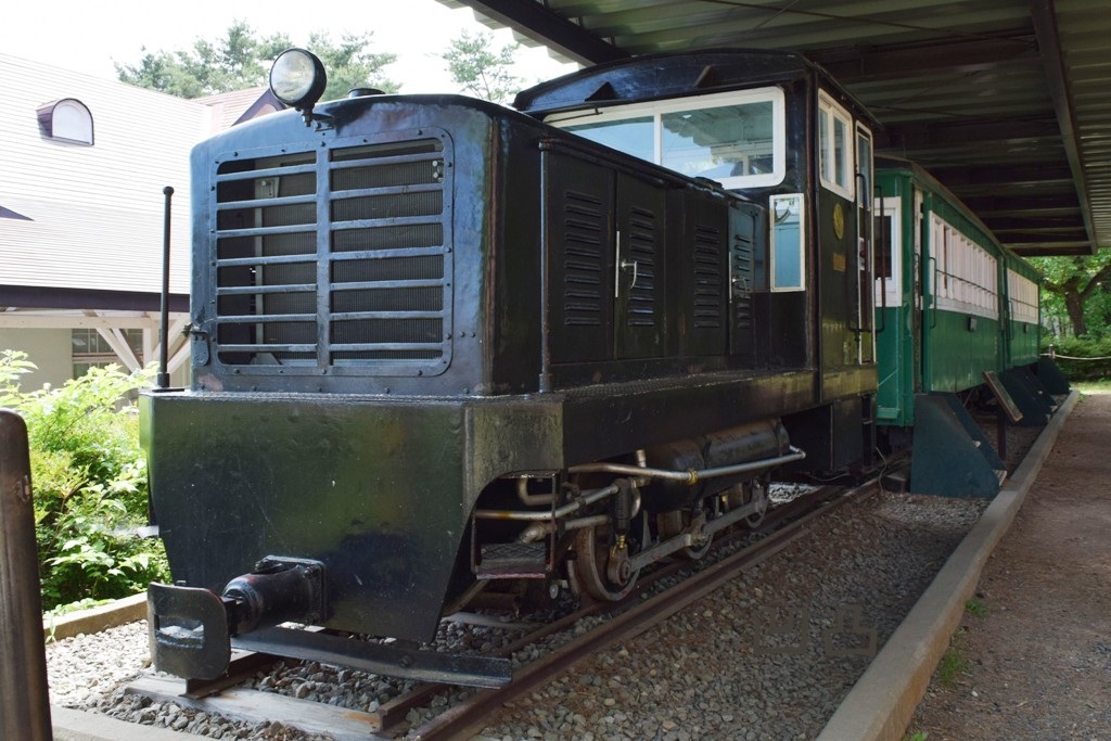 沼尻鉄道DC121・ボサハ12・ボサハ13 猪苗代町緑の村 - 凹凸プラ陳列館