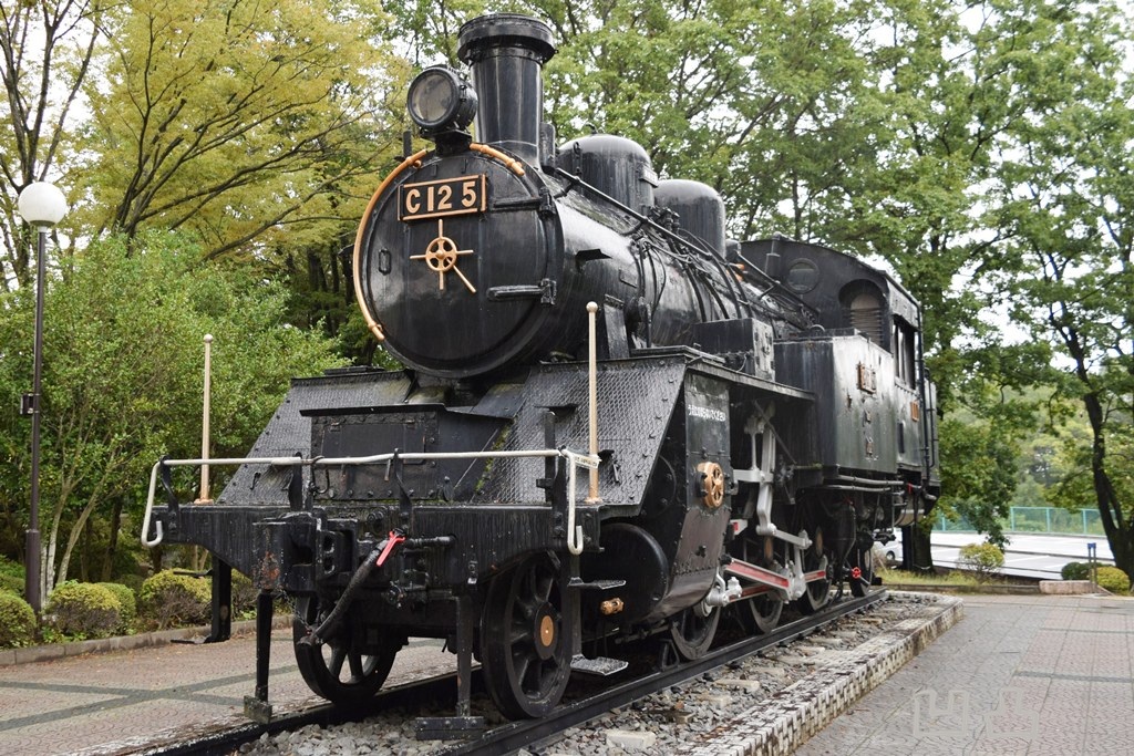 韮崎中央公園の展示車両 - 凹凸プラ陳列館