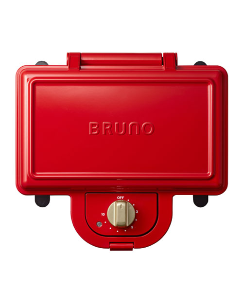 BRUNO ホットサンドメーカー ダブル レッド