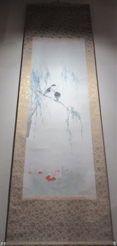 箱誂完了 寛政庚申雪景山水図 釧雲泉画・細合半斎賛 & 柳下燕図 渡辺省亭筆 - 夜噺骨董談義