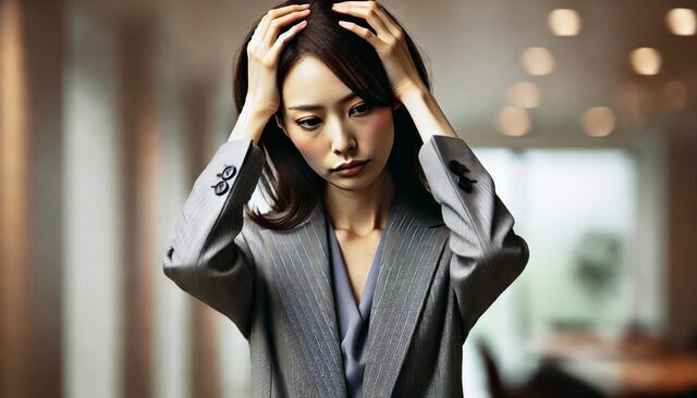 悩んでいる女性