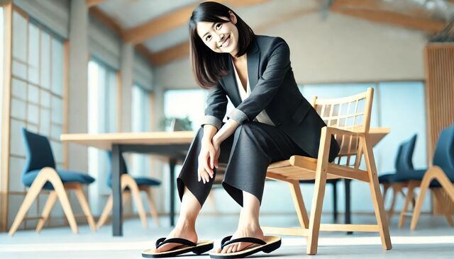 スタイルを外す女性