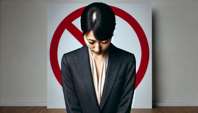 迷惑禁止の女性