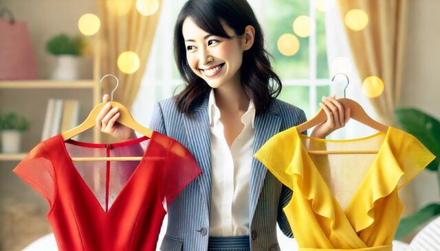 ファッションを楽しむ女性
