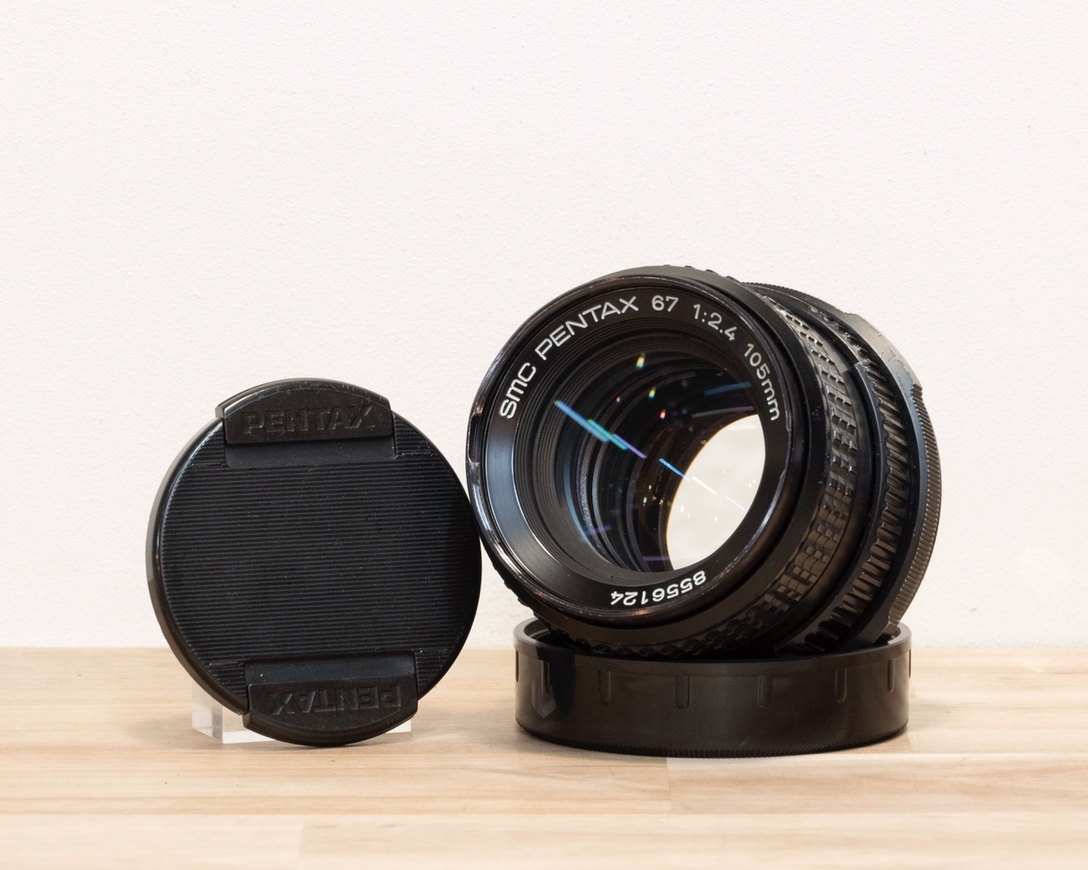 PENTAX  67　105mm F2.4　中判フィルムカメラ用単焦点レンズ PENTAX smc PENTAX 67 105mm F2.4 - 三葉堂寫眞機店オンラインストア