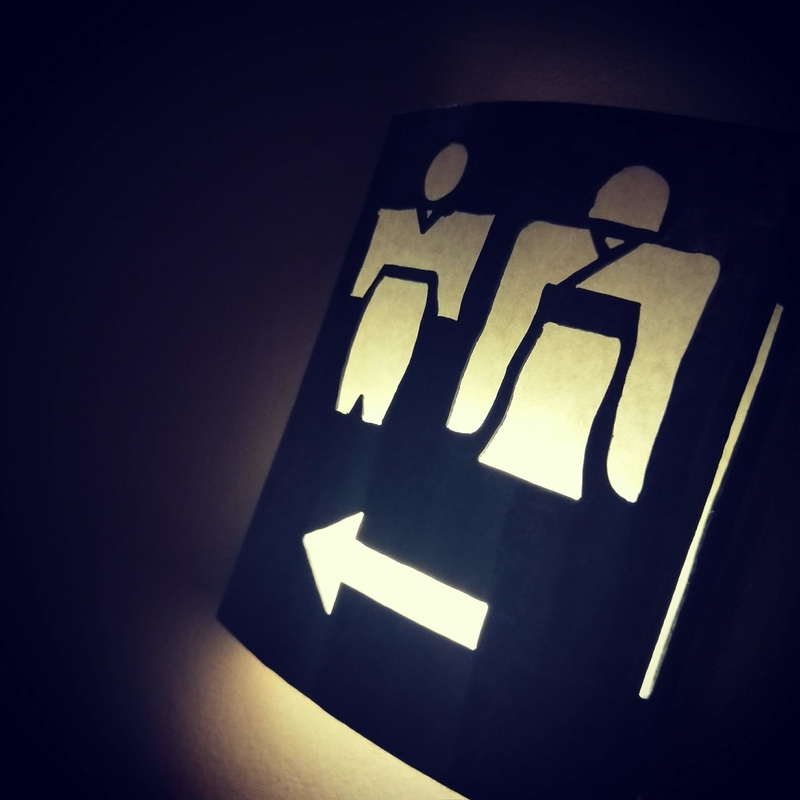 八坂ゆとねのトイレの表示