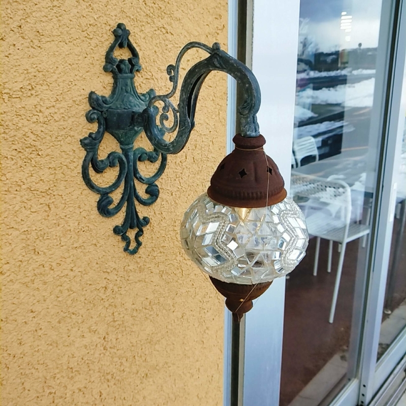 鳥取砂丘の近くにあるTotto PURINという砂プリンを販売しているお店の外灯