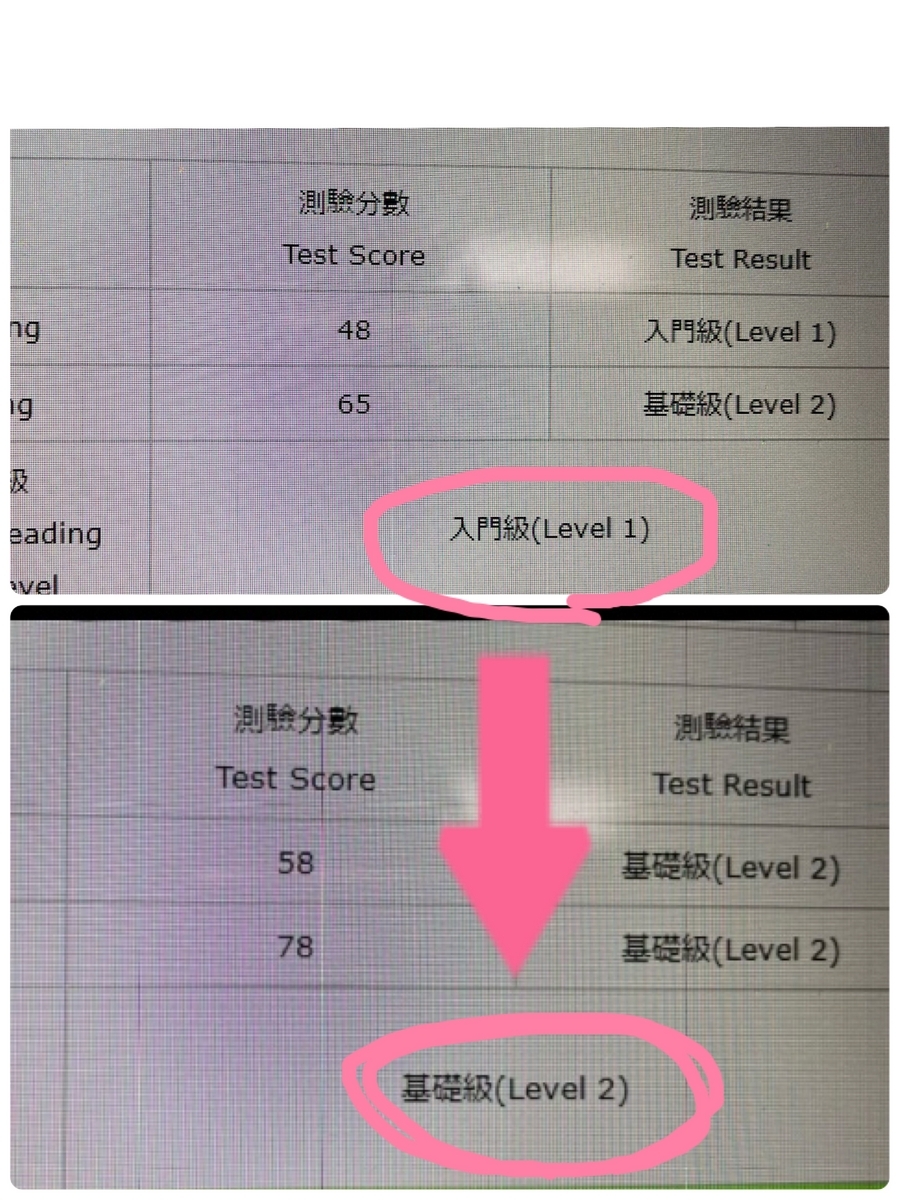 TOCFLの結果