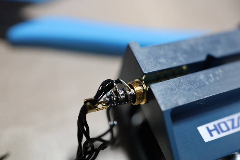 自作品4.4mm5極⇔4.4mm5極ミニミニケーブル8芯 GND結線有 自作品4.4mm5極⇔4.4mm5極ミニミニケーブル8芯 GND結線有