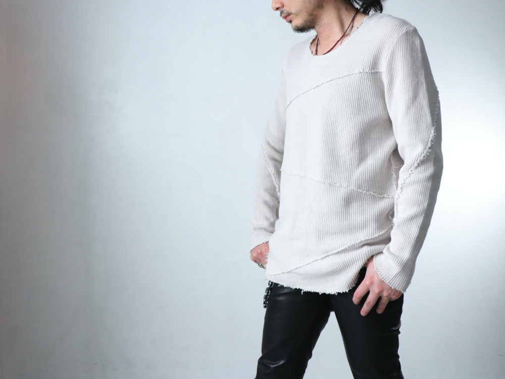 入手困難 ASKYY LAYERED KNIT 長袖カットソー (試着のみ) 【公式通販】