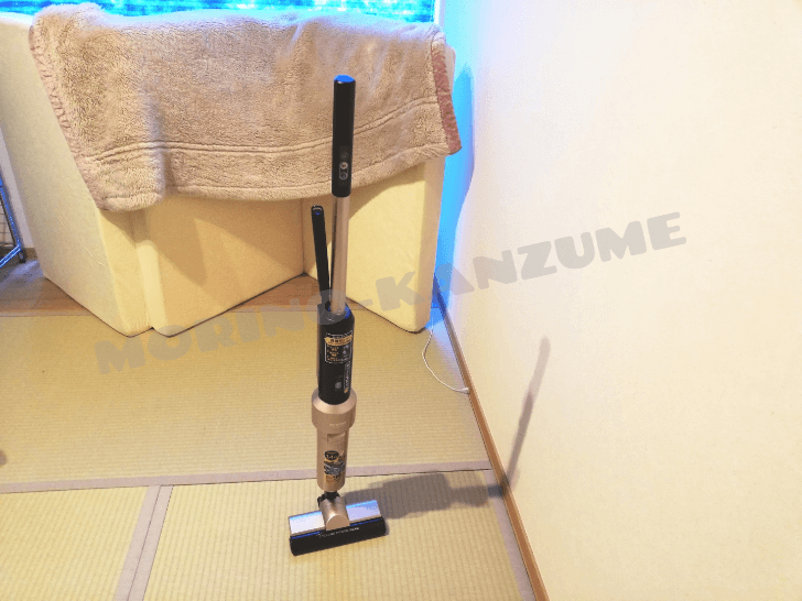 f:id:ownhome:20190925115842p:plain アイリスオーヤマのスティッククリーナーは自立するから便利
