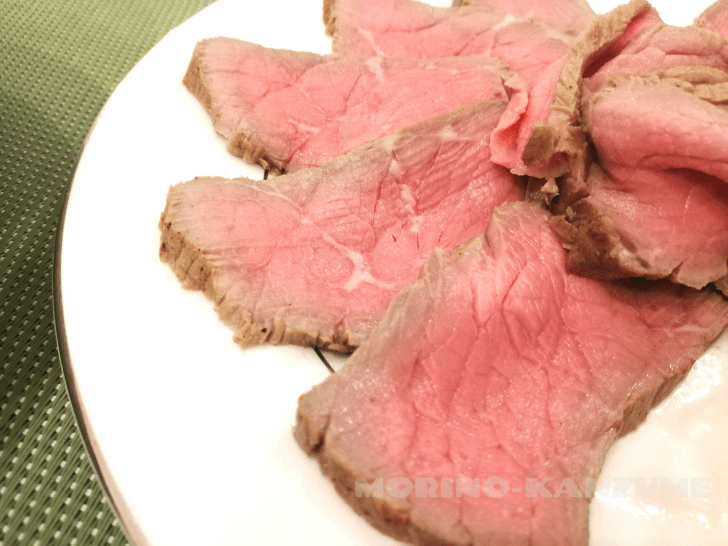 f:id:ownhome:20191213221753p:plain ヨーグルトメーカーで作ったローストビーフの仕上がりは完璧