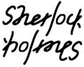 [さかさま文字]SherlockHolmes