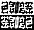 [さかさま文字]色即是空空即是色