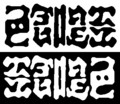 [さかさま文字]色即是空空即是色