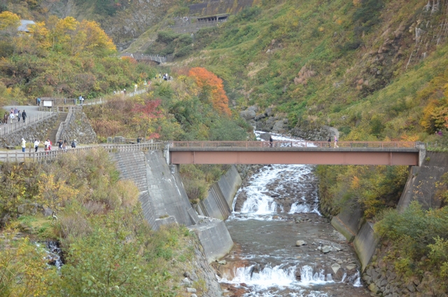 橋げたが朱色の橋が飛竜橋