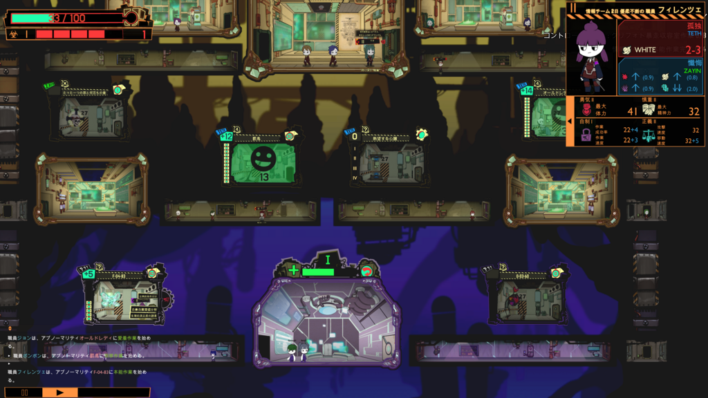 Lobotomy Corporation ファーストインプレッション ようこそロボトミーコーポレーションへ ここでは職員の命は羽毛より軽い あっさむ ぽいんと