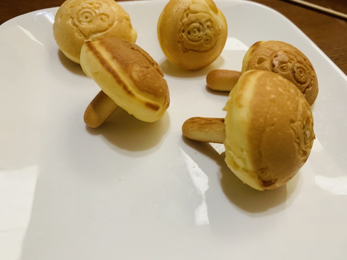 たこ焼き器でキノコのようなホットケーキ作ってみた みみこデイトレスタイル