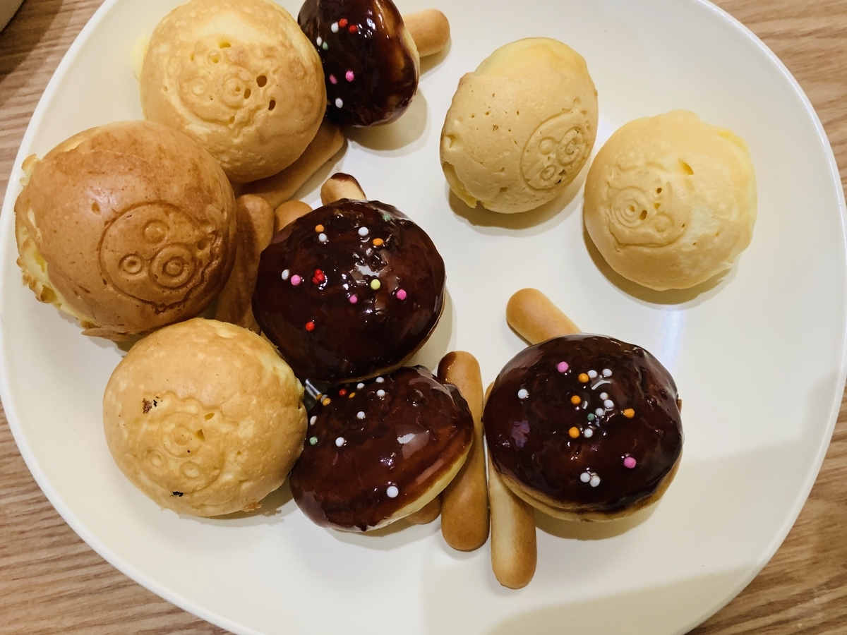 たこ焼き器でキノコのようなホットケーキ作ってみた みみこデイトレスタイル