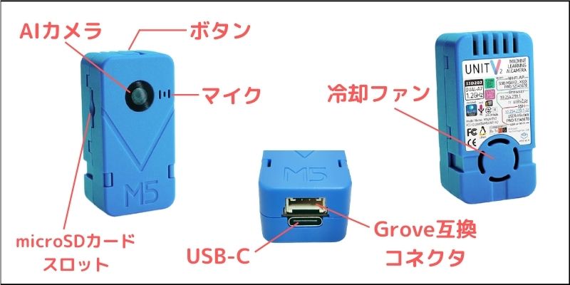 M5stack unit v2 カメラなし M5Stack UnitV2 USB Version without Camera | m5stack-store