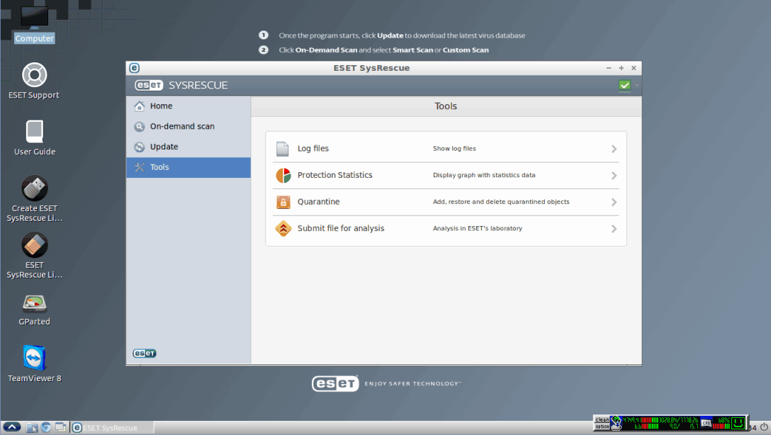 Eset_SysRescue_Live_desktop_Tools