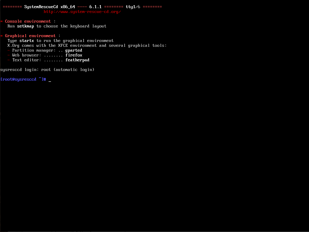 SystemRescueCd-611_console