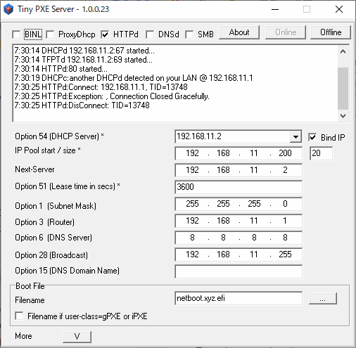 netboot-TinyPXEServer