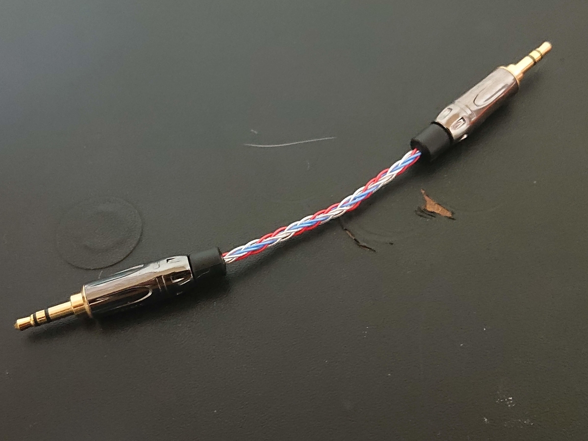 制作】3.5mm3極 to 3.5mm3極ミニミニステレオケーブル（DAP＋