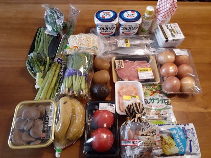 一人で買い物 ７ の買い物で二人の三日分 たぬきのぱんやさんにっき