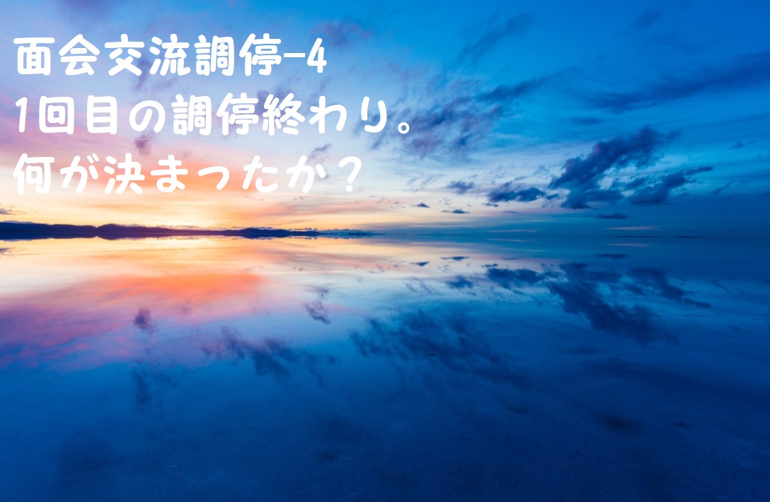 面会交流調停-4 1回目の調停終わり。何が決まったか?