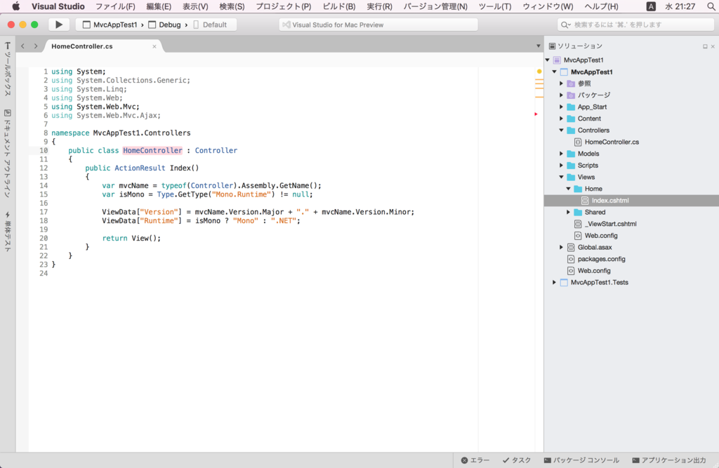 visual studio preview mac os asp.net