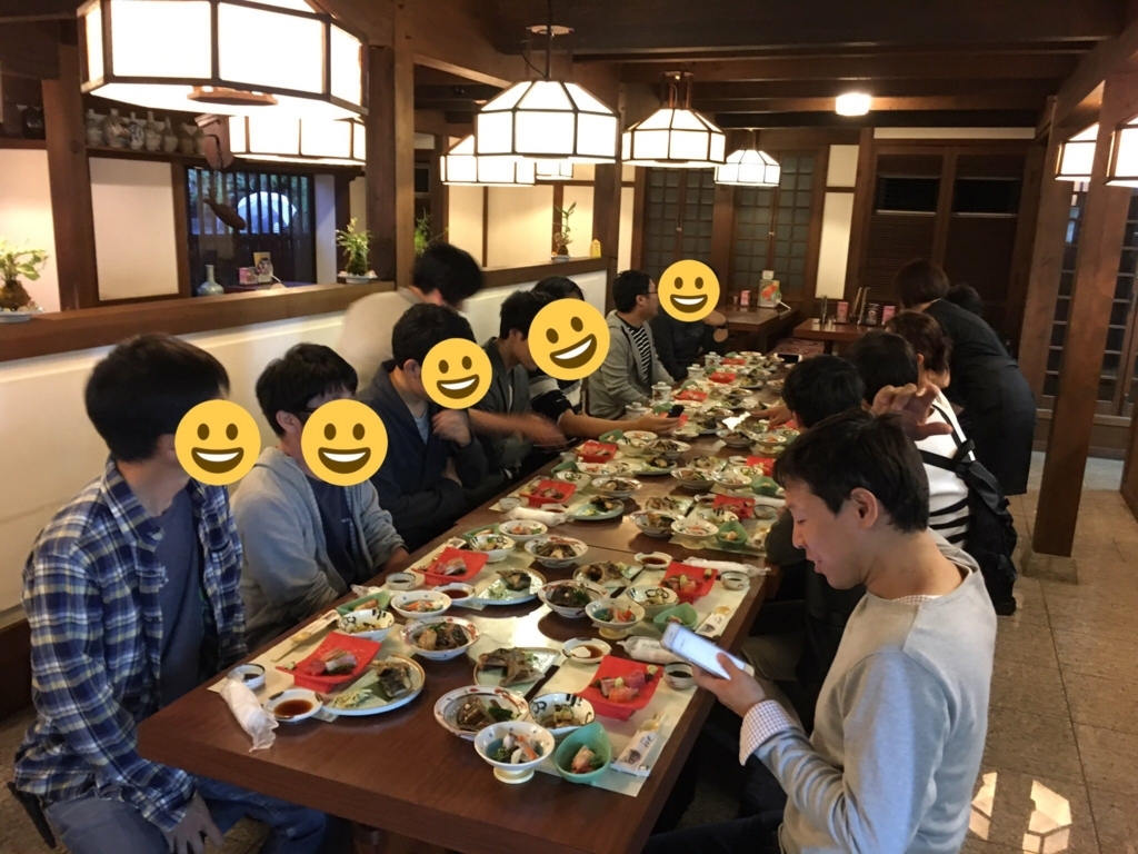 懇親会は男祭り