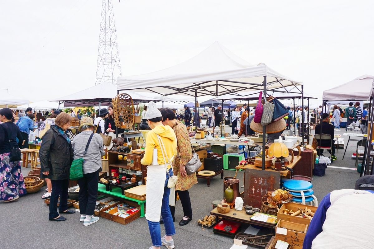 早島筵蚤市：第壱回の様子