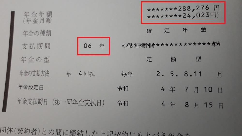 年金額
