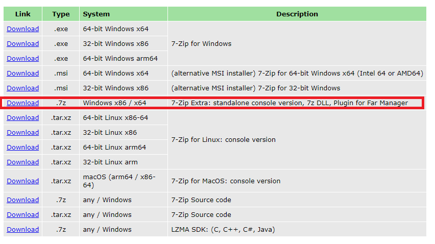 日本語版の Windows から英語版 Windows へ zip ファイルを