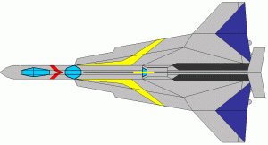 ウルトラホーク1号 型紙の製作過程 - 空想科学的紙工作