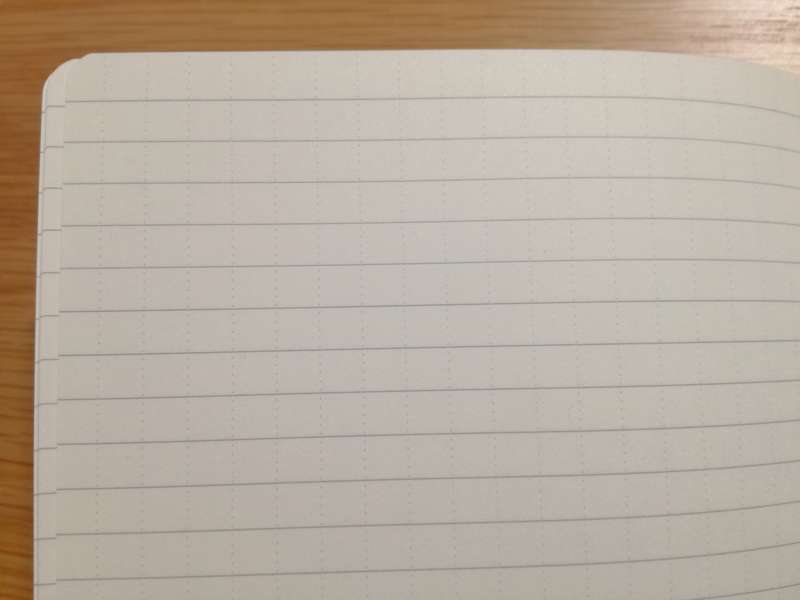 無印良品　フラットに開くノートB6　横罫線ドット